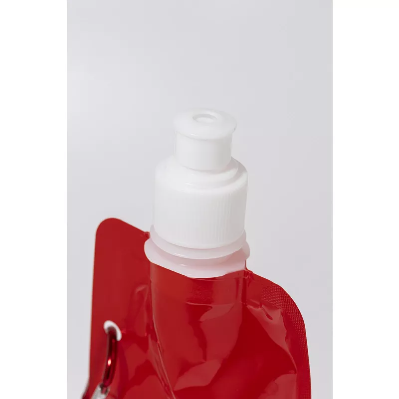 Carabol składana butelka RPET - czerwony (AP800231-05)