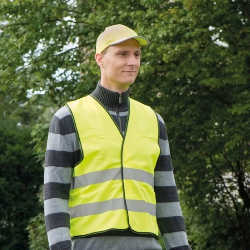 Czapka z daszkiem odblaskowa 6 paneli CHICAGO - żółty (339708)