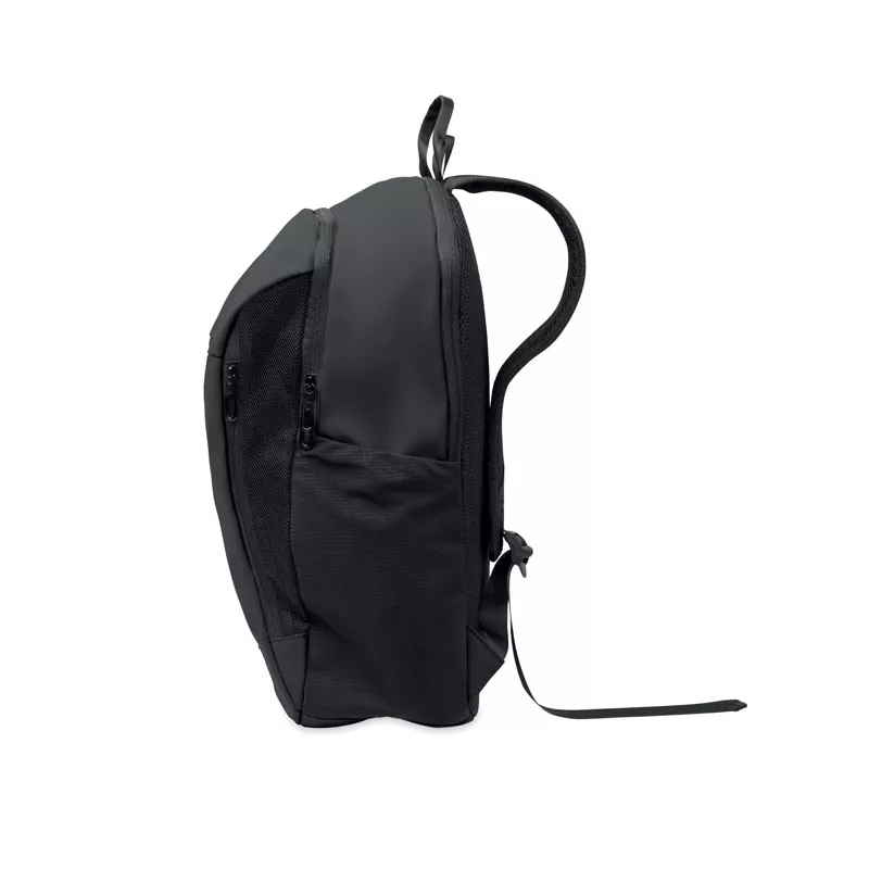 Plecak na laptop 15" z PU z ukrytą komorą KOROVIN - Czarny (MO2684-03)