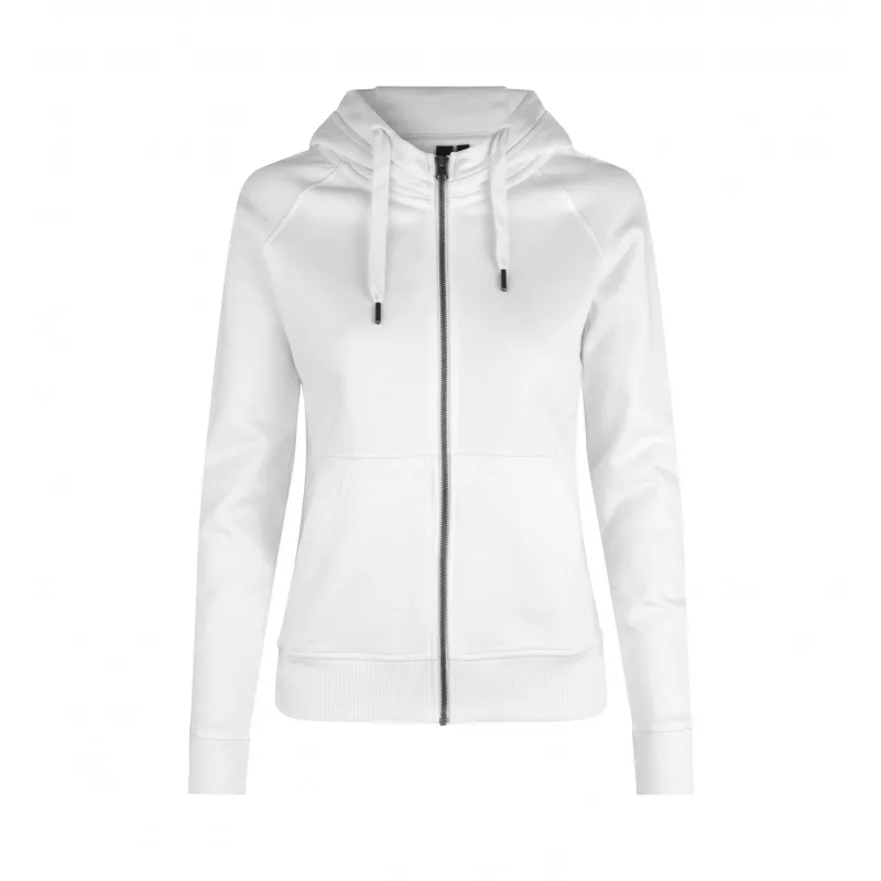 Bluza damska z kapturem ID CORE/zip 0639 300 g/m² - White (0639-WHITE)