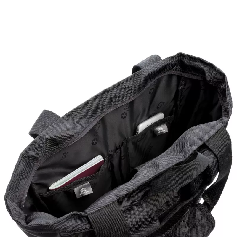 Plecak, torba na laptopa 15" Swiss Peak, ochrona RFID - czarny (P762.451)