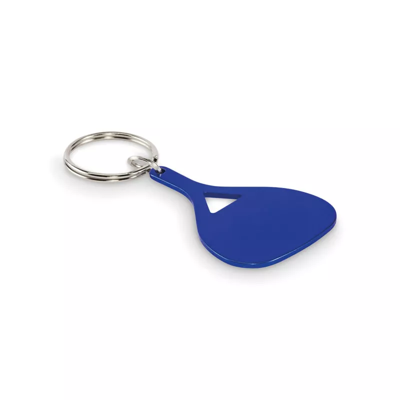 Brelok z aluminium w kształcie łopatki KEPAD - Niebieski (MO2794-04)