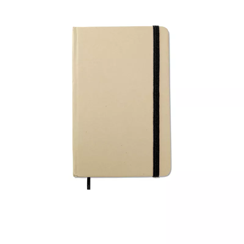 Notes A6 z recyklingu 96 kartek gładkie EVERNOTE - Czarny (MO7431-03)
