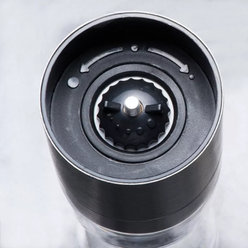 Pojemnik na sól i pieprz z funkcją mielenia ROME - szary (355507)