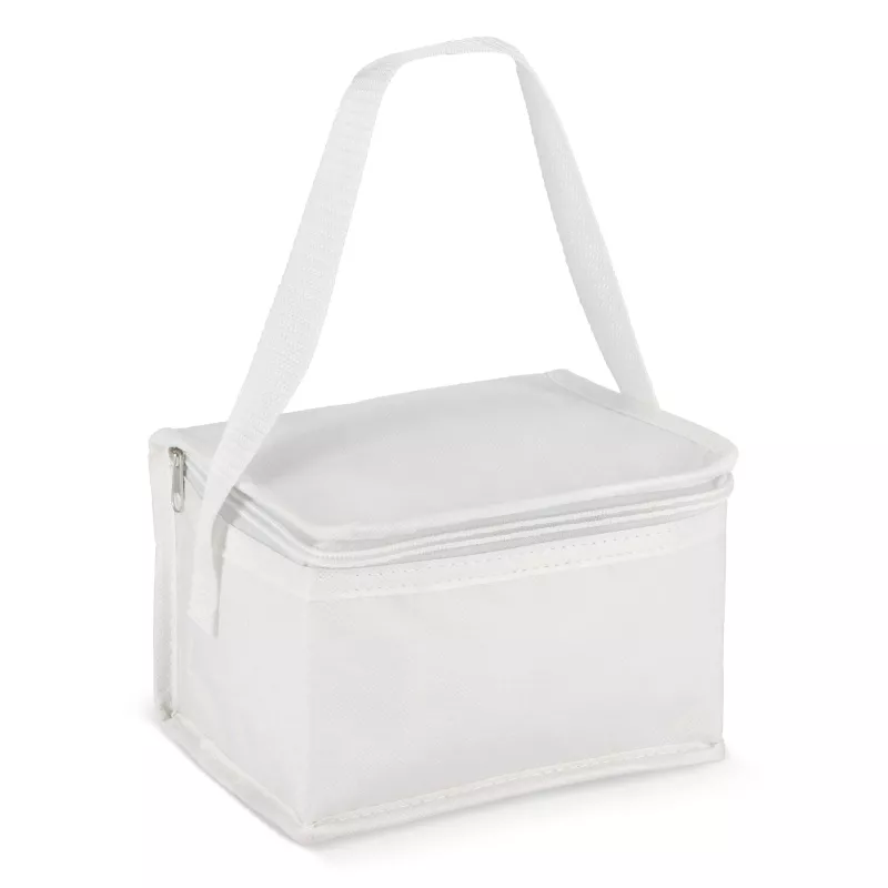 R-PET 6 Torba chłodząca na puszki z włókniny 20 x 13 x 12,5 cm 75g/m² - biały (LT95390-N0001)