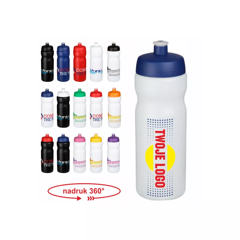Bidon Baseline® Plus o pojemności 650 ml - Biały-Niebieski (21068402)