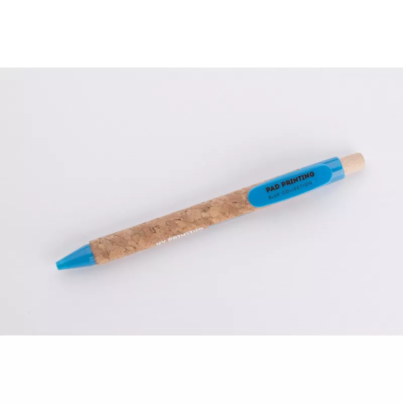 Długopis z naturalnego korka KORTE - błękitny (19632-08)