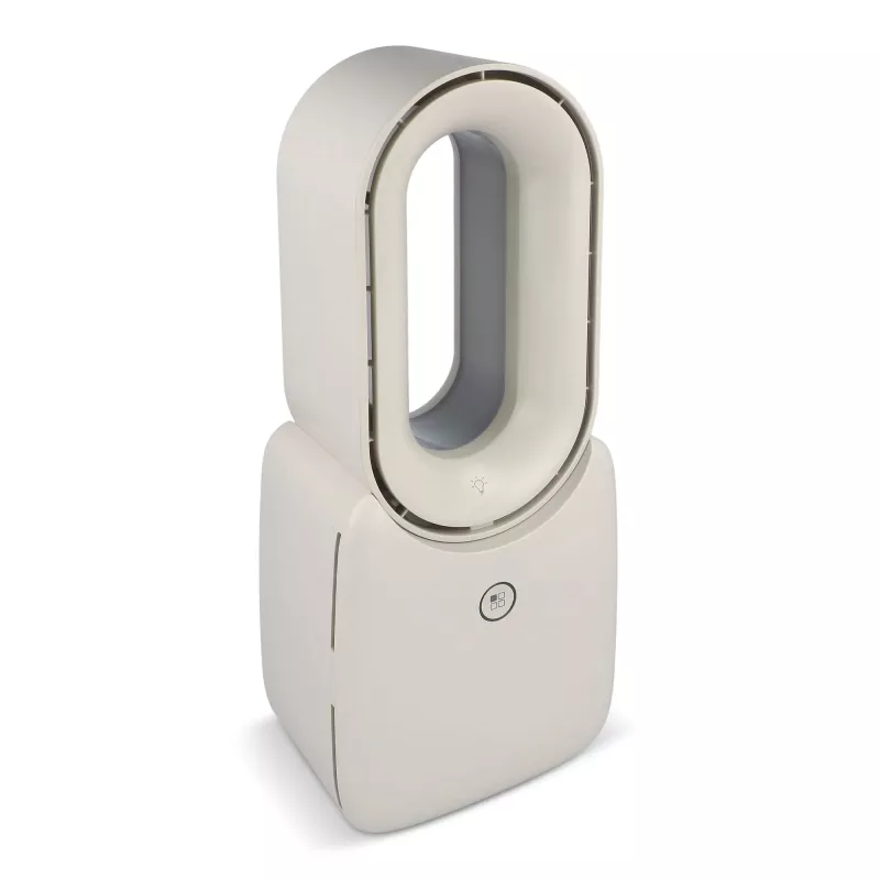 Wentylator bezłopatkowy inSideOut Brislux z oświetleniem LED - beżowy (LT57314-N0055)