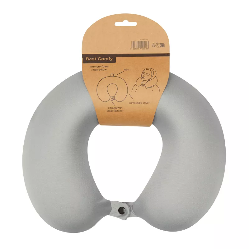 Poduszka podróżna BEST COMFY - szary (56-0607008)