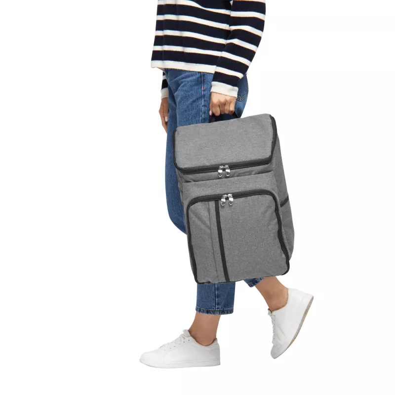 Plecak piknikowy dla 2 osób - czarny, szary (56-0604080)