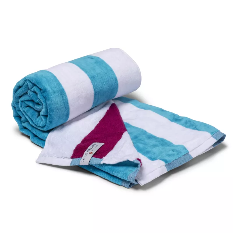 Ręcznik plażowy Lord Nelson 80x160 cm - biało / jasnoniebieski (LT54305-N0112)