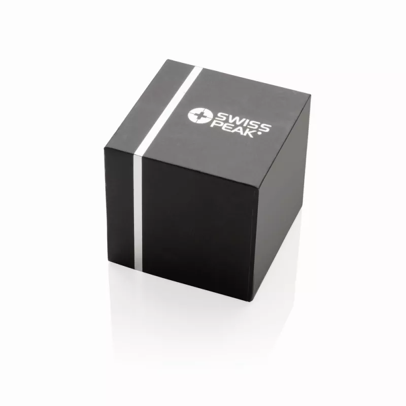 Basowy głośnik bezprzewodowy 3W Swiss Peak - szary, srebrny (P326.781)