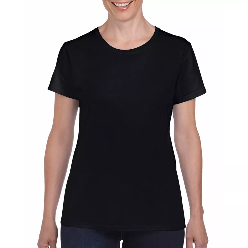 Koszulka bawełniana 180 g/m² Gildan Heavy Cotton™ - DAMSKA - Black (5000L-BLACK)
