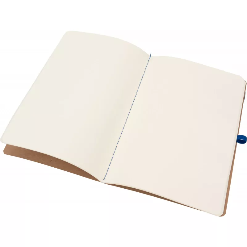 Notatnik A5 z czystymi stronami i długopisem z materiałów z recyklingu CHLOE - niebieski (2377604)