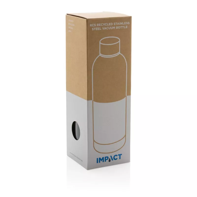 Butelka termiczna 500 ml, stal nierdzewna z recyklingu - szary (P435.702)