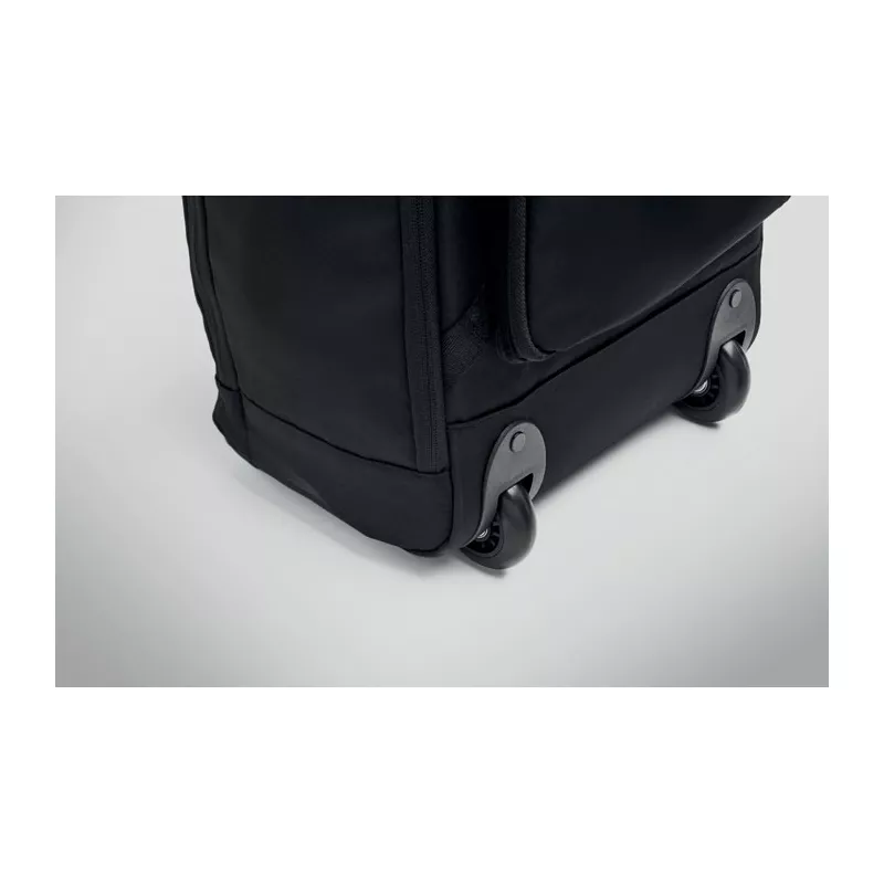 Plecak na kółkach na laptop 15" z RPET MAGNATE - Czarny (MO2985-03)