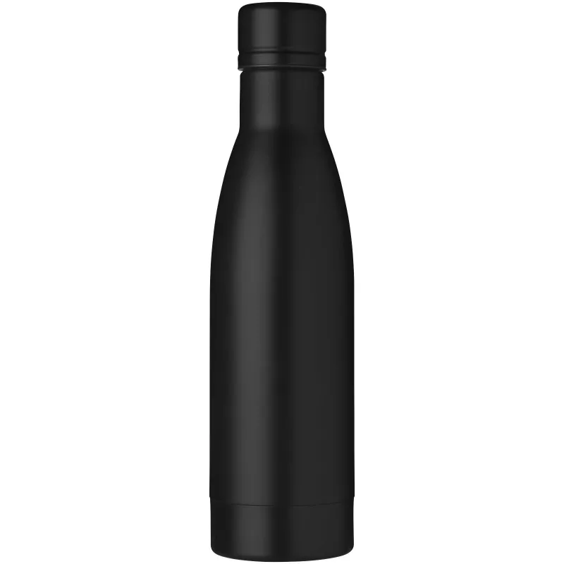 Miedziana izolowana próżniowo butelka Vasa z zestawem szczotek - Czarny (10061400)