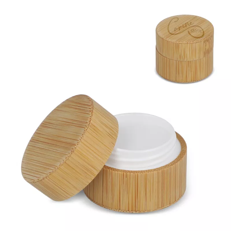 Okrągły bambusowy balsam do ust - naturalny-t (LT90481-N0094)