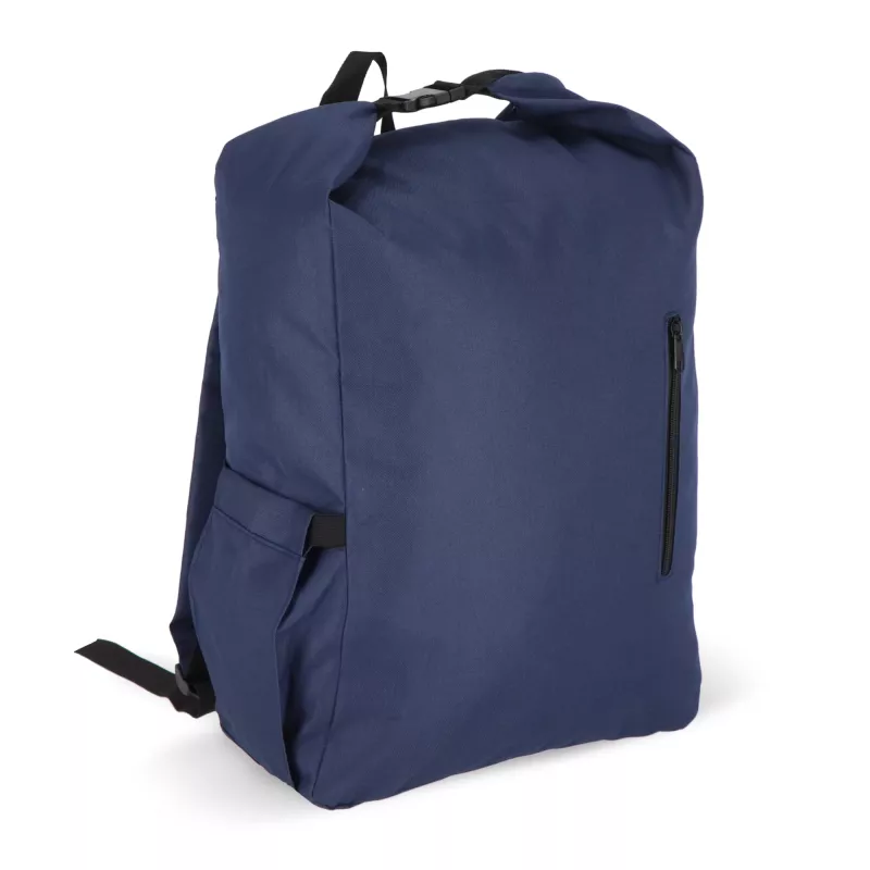 Plecak z klamrą R-PET 600D Rolltop 20L - ciemnoniebieski (LT95352-N0010)