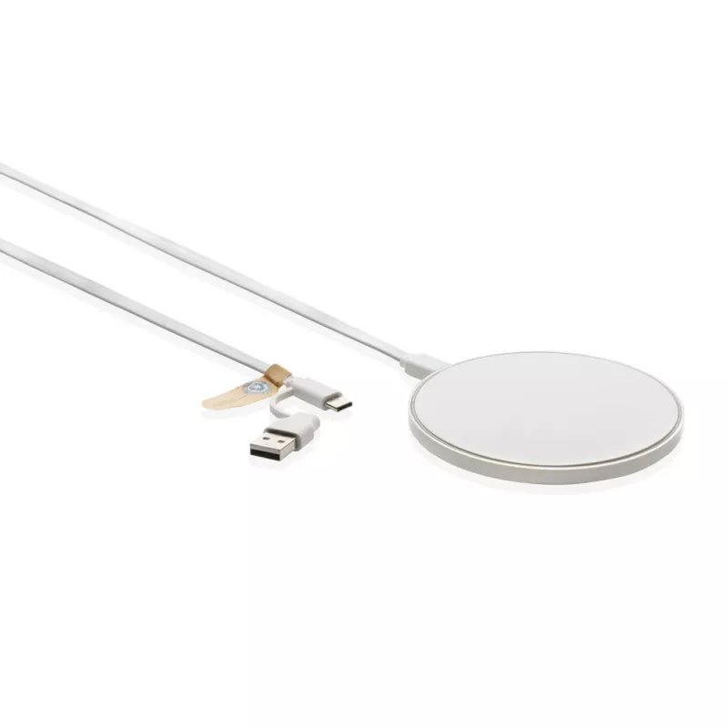 Ładowarka bezprzewodowa 10W - biały (P308.663)
