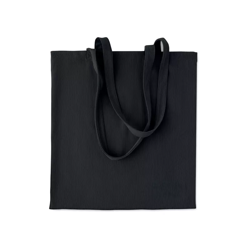 Torba sztruksowa z długimi uchwytami 220 g/m² CORDY B - Czarny (MO2874-03)