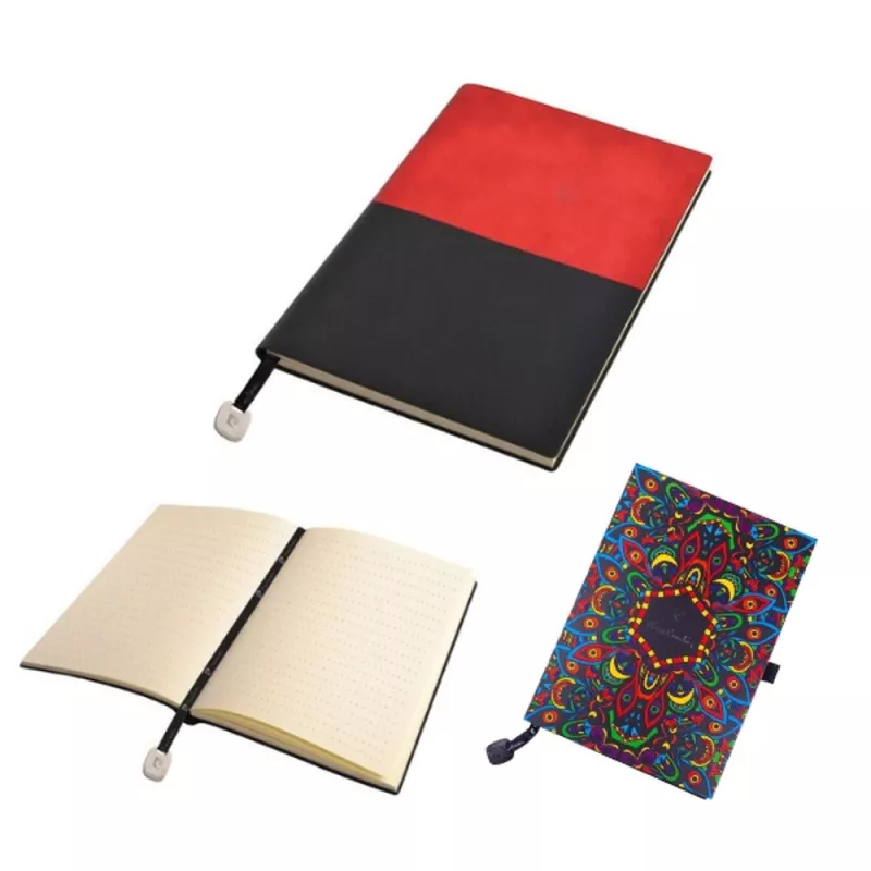 Notatnik A5 w kropki REPORTER Pierre Cardin - czerwony (B4000502IP305)