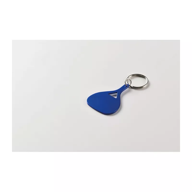 Brelok z aluminium w kształcie łopatki KEPAD - Niebieski (MO2794-04)