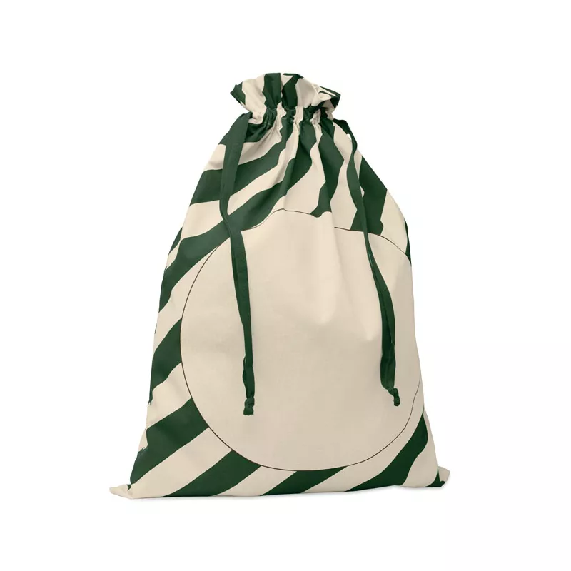Worek na prezenty bawełniany 50x70 cm 180 g/m² LAUKKU - Zielony (CX1567-09)