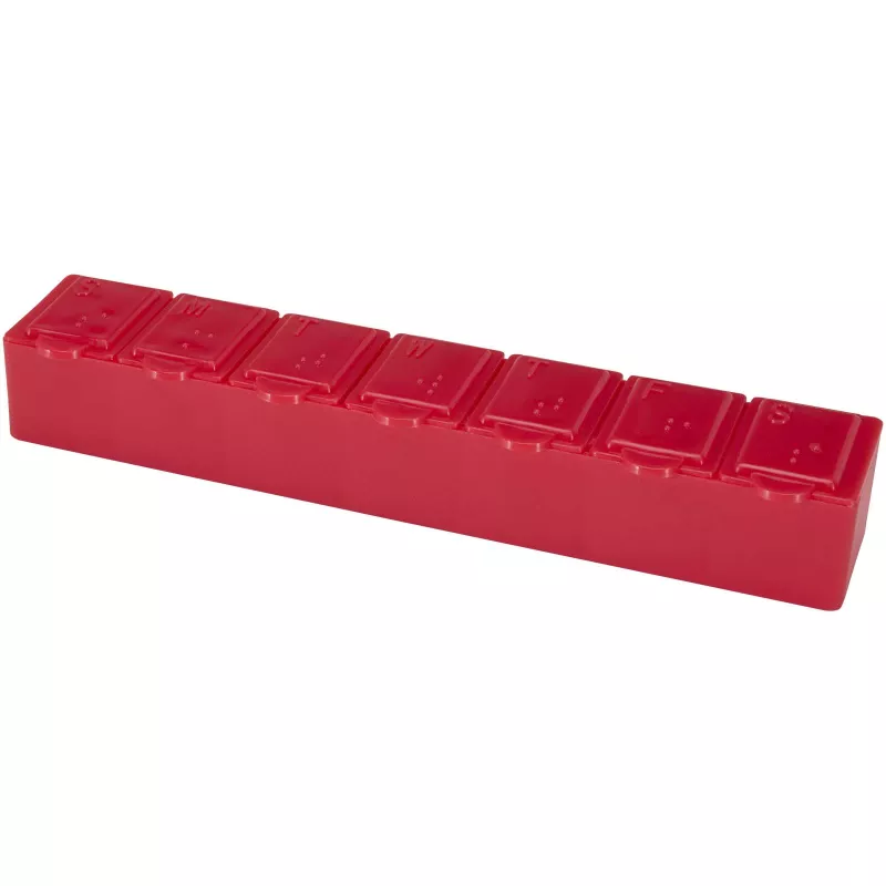 Dose 7-dniowy organizer na witaminy - Czerwony (12637321)