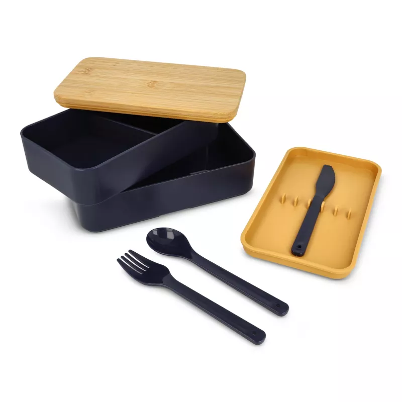 Lunchbox Bento R-PP &amp; Bamboo - ciemnoniebieski (LT90455-N0010)