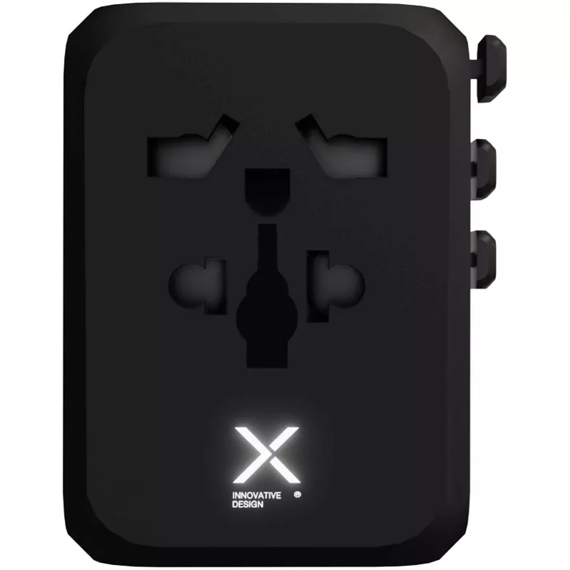 SCX.design T16 uniwersalny adapter podróżny - Czarny (2PX17390)
