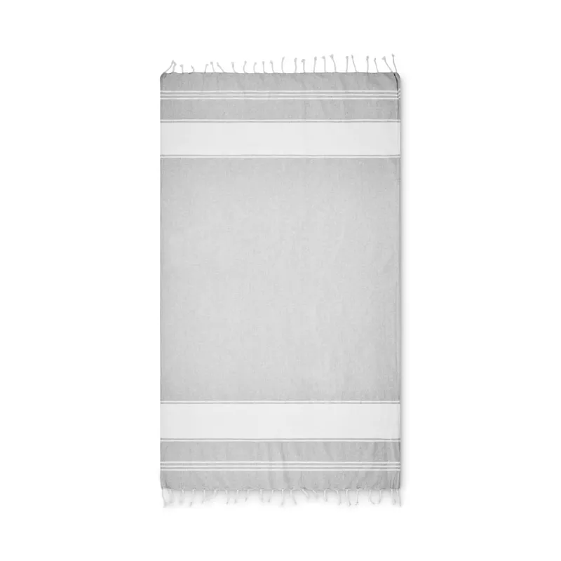 Torba plażowa z ręcznikiem hammam 180 g/m² HUMMUM - Szary (MO2954-07)