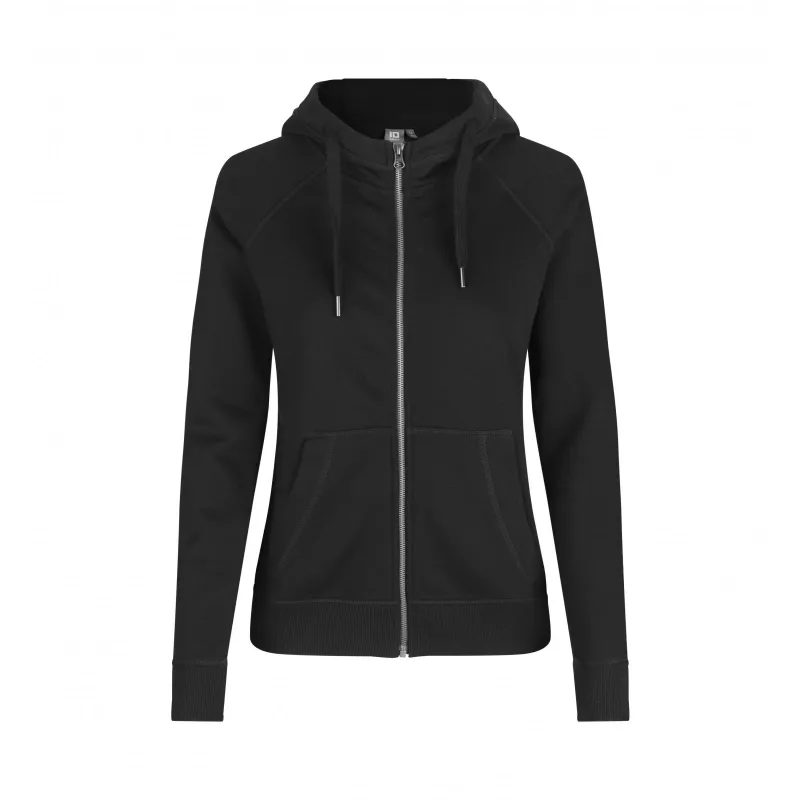 Bluza damska z kapturem ID CORE/zip 0639 300 g/m² - Black (0639-BLACK)