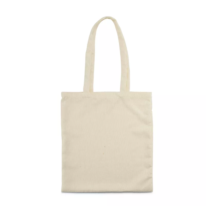 Torba z tkaniny przypominającej sztruks CORDELLA - beżowy (20528-17)