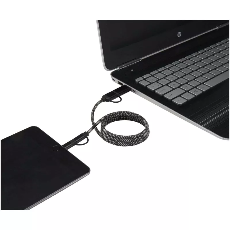 SMART 65 W, magnetyczny kabel ładujący 5 w 1, długość 100 cm, certyfikowany zgodnie ze standardem RCS  - Czarny (12449590)