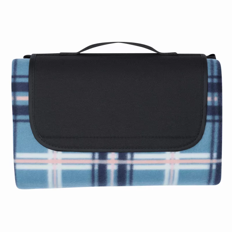 Koc piknikowy - biały, czarny, niebieski (56-0604119)