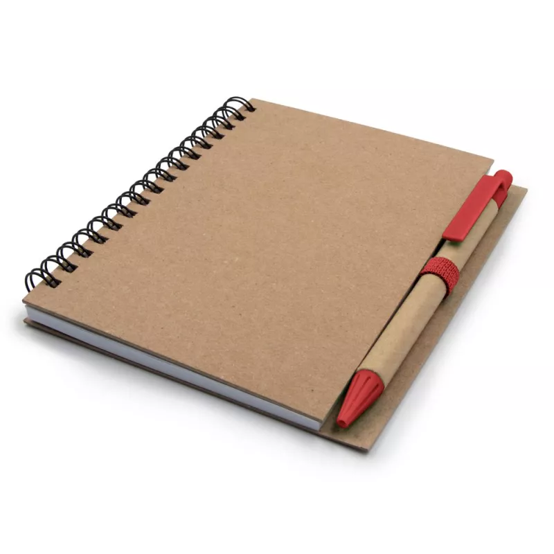 Notatnik A6 z długopisem | Sidney - czerwony (V9000-05)