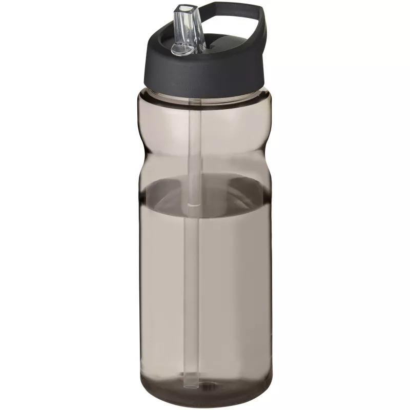 Bidon H2O Base® z wieczkiem z słomką 650 ml - Charcoal-Czarny (21004903)