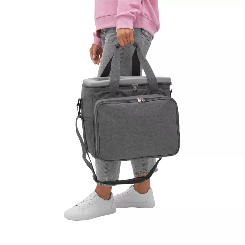 Torba piknikowa dla 4 osób - czarny, szary (56-0604081)