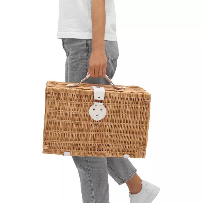 Wiklinowy koszyk piknikowy - brązowy (56-0604037)