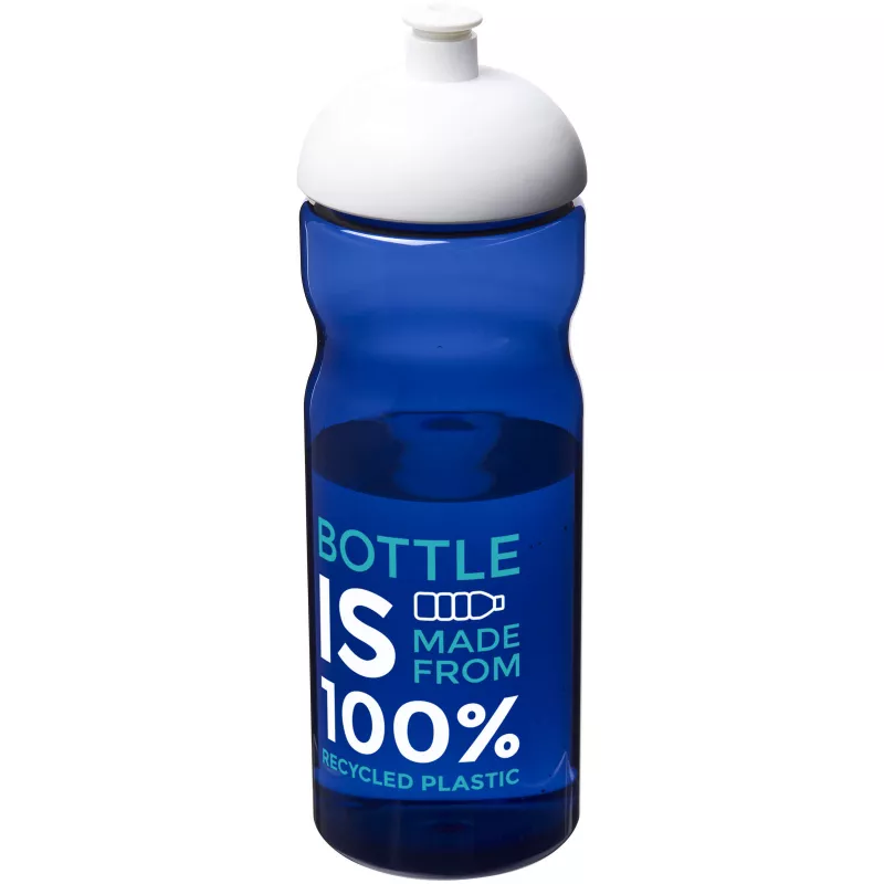 Bidon H2O Eco o pojemności 650 ml z wypukłym wieczkiem - Biały-Niebieski (21009813)