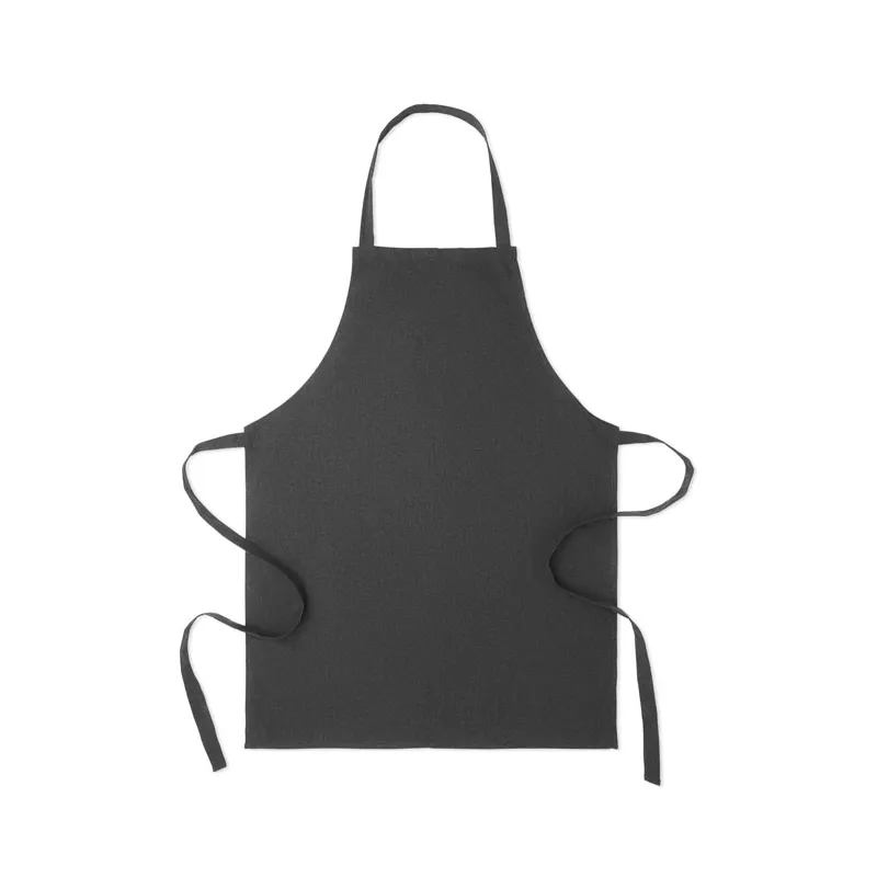 Fartuch z bawełny z recyklingu 180 g/m² SOUS COLOUR - Czarny (MO2571-03)
