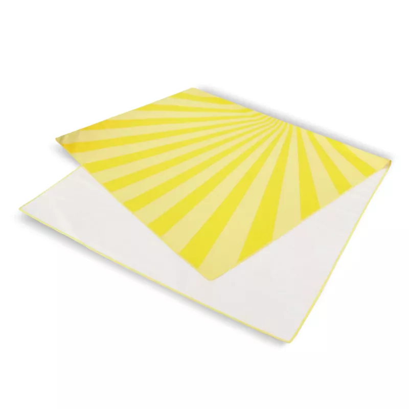 Szybkoschnący ręcznik plażowy R-PET 100×180 cm, sublimacja - żółty (LT97215-N0041)