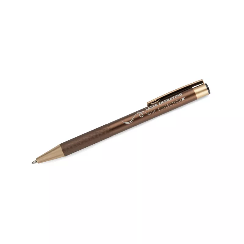 Długopis reklamowy metalowy VITE - brązowy (19689-09)