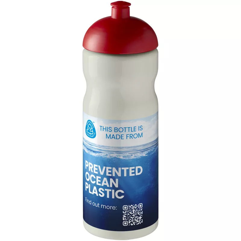 Bidon H2O Eco o pojemności 650 ml z wypukłym wieczkiem - Czerwony (21009839)