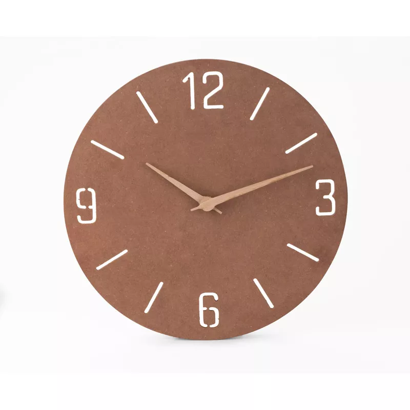 Zegar ścienny NATURAL - brązowy (03090)