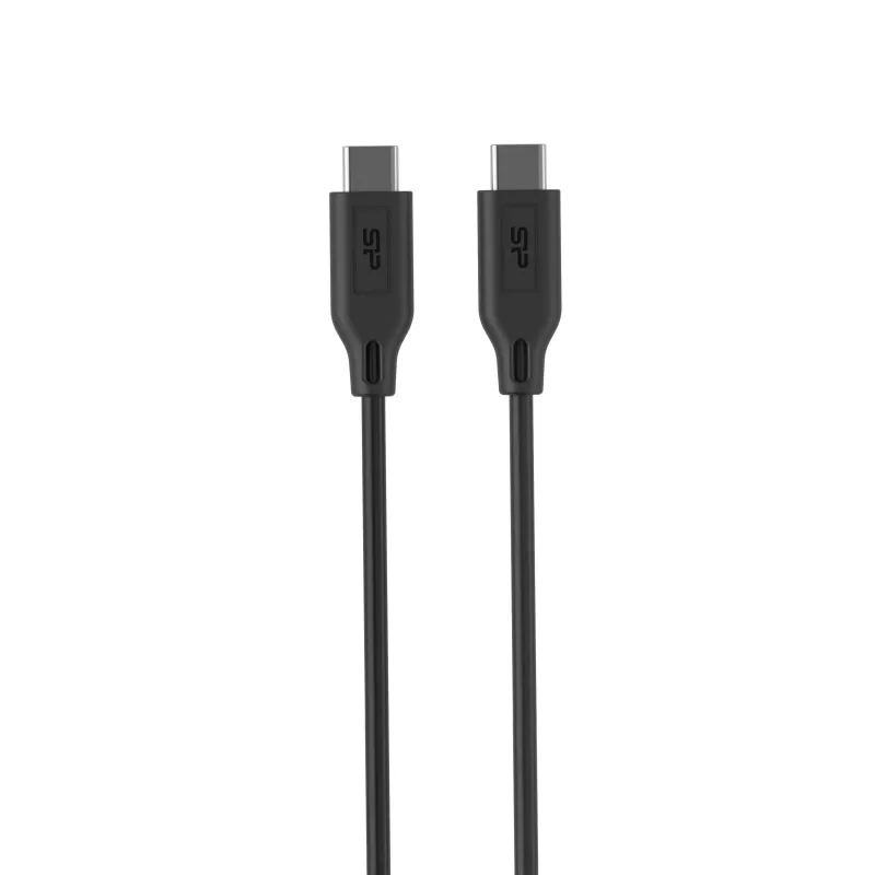 Kabel do transferu danych Silicon Power LK15CC Type C -> C - czarny (EG833403)