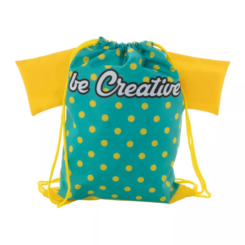 CreaDraw T Kids personalizowany worek ze sznurkami dla dzieci - żółty (AP716552-02)