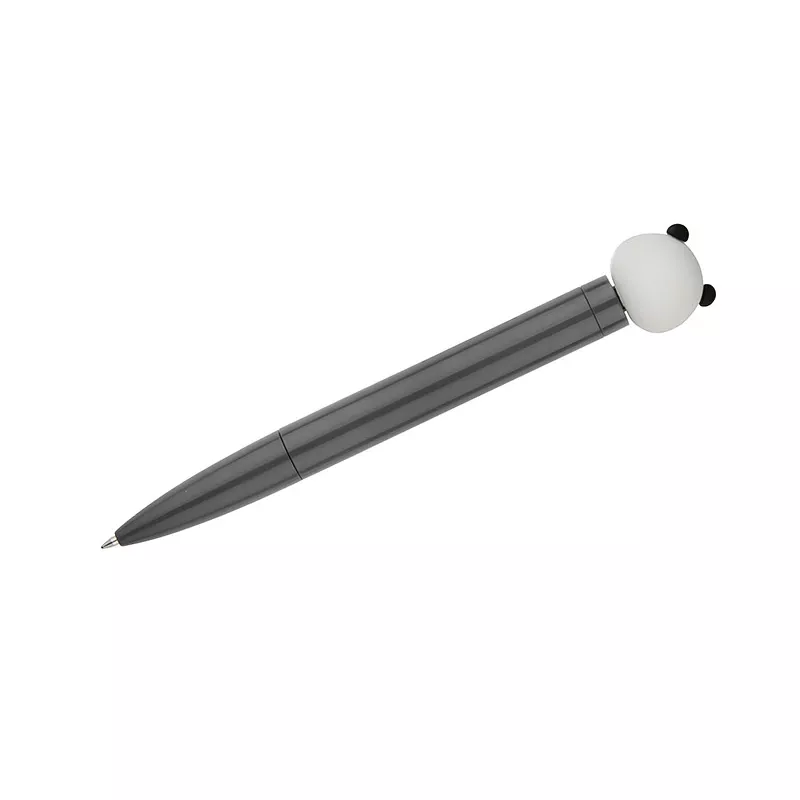 Długopis ze spinerem SKIPPI - Jabłko - szary (19828-14)