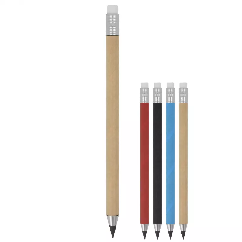 Długopis bez tuszu z gumką - czarny (LT91595-N0002)